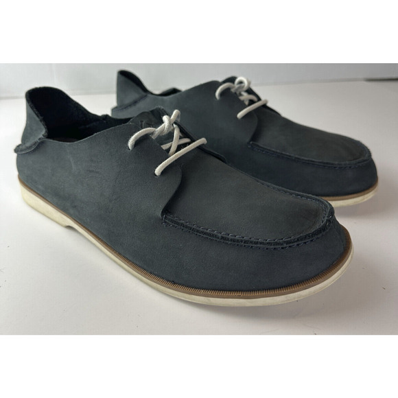 Olukai Holokai Leather Comfort Casual Shoes Carbon Gray Loafer Men's Size 9.5 - Picture 13 of 16